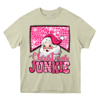 Mossy pink Christmas junkie Santa Claus Heavy Core Tee - Jasminsmagicworld