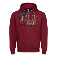 Burgundy the land yee the home of the haw Zipper Hoodie - RacoonDesign