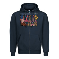 Navy the land yee the home of the haw Zipper Hoodie - RacoonDesign