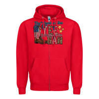 Red the land yee the home of the haw Zipper Hoodie - RacoonDesign