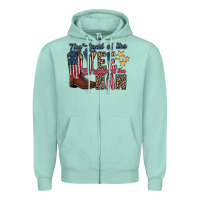 Seafoam the land yee the home of the haw Zipper Hoodie - RacoonDesign
