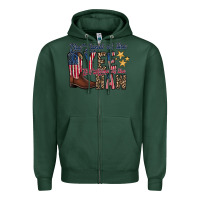 Sports Green the land yee the home of the haw Zipper Hoodie - RacoonDesign