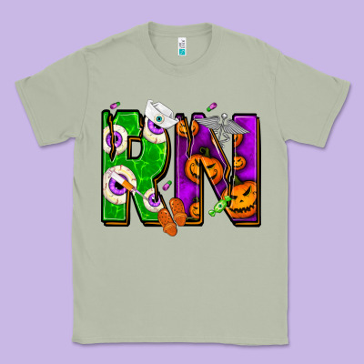 Halloween Rn Registered Nurse Classic Tee Designed By Nancycooperartshop