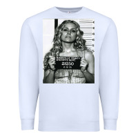 White Sheri moon zombie baby firefly the devils rejects art print mugshot de Premium Sweatshirt - trangStudio