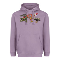 Lavender Christmas alligator pelican crawfish Heavyweight Hoodie - BarkalooDesign