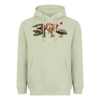 Matcha Christmas alligator pelican crawfish Heavyweight Hoodie - BarkalooDesign