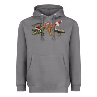 Storm Christmas alligator pelican crawfish Heavyweight Hoodie - BarkalooDesign