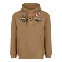 Toasted Coconut Christmas alligator pelican crawfish Heavyweight Hoodie - BarkalooDesign