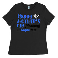 Black happy first mother's day mommy! logan 2020 Ladies Tee - Bettercallsaul