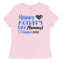 Bubblegum Pink happy first mother's day mommy! logan 2020 Ladies Tee - Bettercallsaul
