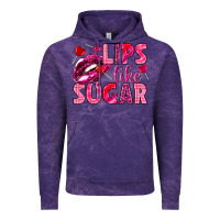 Cloud Purple Lips like sugar Valentine's Day Vintage Hoodie - HowdyJamesFarm