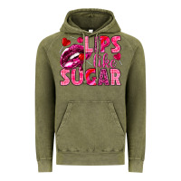 Vintage Olive Lips like sugar Valentine's Day Vintage Hoodie - HowdyJamesFarm