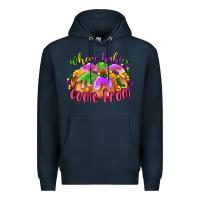 Navy where babies come from Premium Hoodie - LillyAllenDesigns