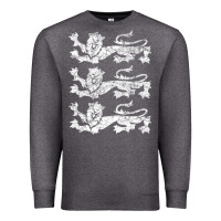 Charcoal Heather Retro Three England Lions Vintage Souvenir Premium Sweatshirt - trangStudio
