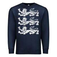 Navy Retro Three England Lions Vintage Souvenir Premium Sweatshirt - trangStudio