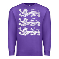 Purple Retro Three England Lions Vintage Souvenir Premium Sweatshirt - trangStudio