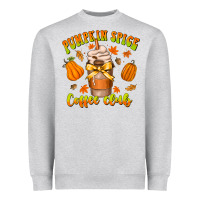 Heather Grey pumpkin spice coffee club Heavyweight Sweatshirt - CowhideDigitalArt
