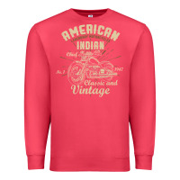 Cardinal Retro Vintage American Motorcycle Indian for Old Biker Premium Sweatshirt - trangStudio