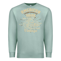 Seafoam Retro Vintage American Motorcycle Indian for Old Biker Premium Sweatshirt - trangStudio