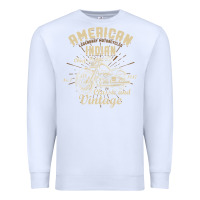 White Retro Vintage American Motorcycle Indian for Old Biker Premium Sweatshirt - trangStudio