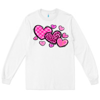 White love hearts Long Sleeve Tee - OliviaCreatesArt