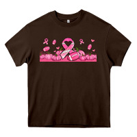 Chocolate Brown breast cancer american football Heavy Core Tee - Jasminsmagicworld
