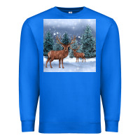 True Royal winter deer Premium Sweatshirt - BarkalooDesign