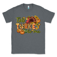 Charcoal Heather Talk turkey to me Thanksgiving p Classic Tee - NancyCooperArtShop