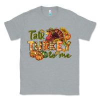 Heather Grey Talk turkey to me Thanksgiving p Classic Tee - NancyCooperArtShop