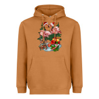 Meerkat Christmas flamingo Heavyweight Hoodie - BarkalooDesign