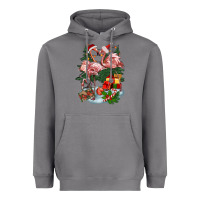 Storm Christmas flamingo Heavyweight Hoodie - BarkalooDesign