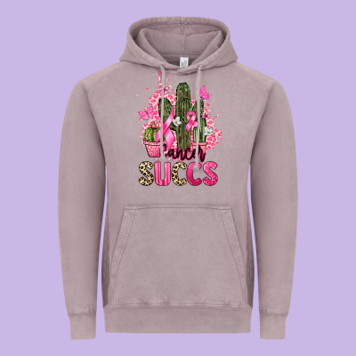 Cancer Succs Cancer Awareness Vintage Hoodie Designed By Howdyjamesfarm