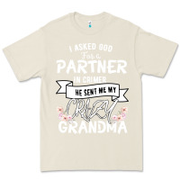 Bone I Asked God For a Partner In Crime He Sent Me My Crazy Grandma Premium Tee - Bettercallsaul