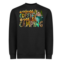Black Weekends Coffee And Camping Heavyweight Sweatshirt - CowhideDigitalArt