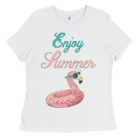 White Enjoy Summer Ladies Tee - Bettercallsaul