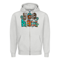 Dove Grey yee haw Zipper Hoodie - RacoonDesign