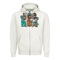 Oatmeal Heather yee haw Zipper Hoodie - RacoonDesign