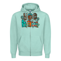 Seafoam yee haw Zipper Hoodie - RacoonDesign