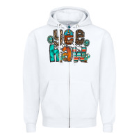 White yee haw Zipper Hoodie - RacoonDesign