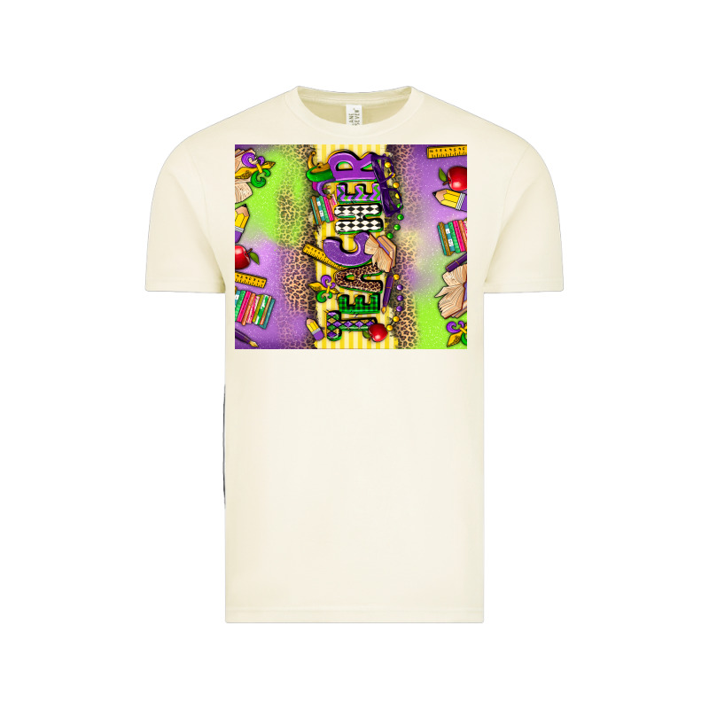 Teacher Mardi Gras Vintage Tee by CowGirlArtShop | Teevron