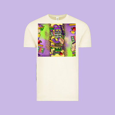 Teacher Mardi Gras Vintage Tee Designed By Cowgirlartshop