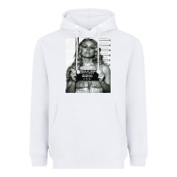 White Sheri moon zombie baby firefly the devils rejects art print mugshot de Heavyweight Hoodie - trangStudio