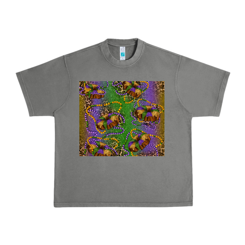 Mardi Gras King Cake Leopard Urban Heavy Tee by RanaPortraitStore | Teevron