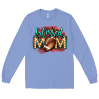 Colony Blue blessed american football mom lightbulb letters Long Sleeve Tee - OliviaCreatesArt