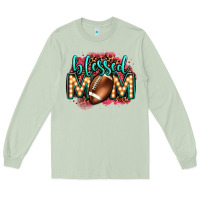 Matcha blessed american football mom lightbulb letters Long Sleeve Tee - OliviaCreatesArt