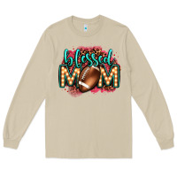 Mushroom blessed american football mom lightbulb letters Long Sleeve Tee - OliviaCreatesArt