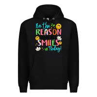 Black be the reason someone smiles today Premium Hoodie - LillyAllenDesigns