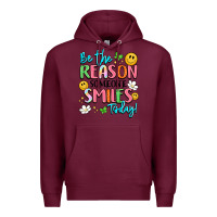 Burgundy be the reason someone smiles today Premium Hoodie - LillyAllenDesigns