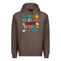 Coffee be the reason someone smiles today Premium Hoodie - LillyAllenDesigns