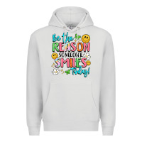 Dove Grey be the reason someone smiles today Premium Hoodie - LillyAllenDesigns